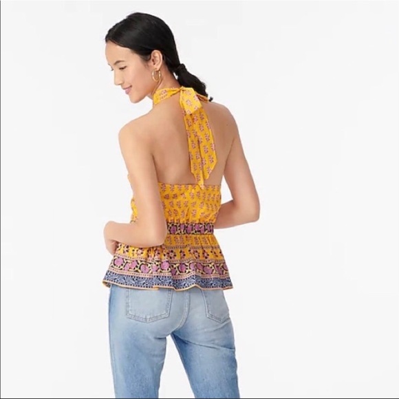 Jcrew peplum halter top - Picture 2 of 4